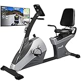 skandika Liegeergometer Centaurus Sitzergometer Heimtrainer Liegeheimtrainer | 13kg Schwungmasse, 12 Trainingsprogramme, Bluetooth App-Steuerung, Google Street View | 150kg belastbar
