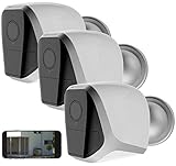 VisorTech WLAN Kameras: 3 Full-HD-IP-Überwachungskameras, App, 12 Monate Akku-Stand-by, IP65 (IP HD Überwachungskamera mit App)