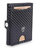 TRAVANDO Slim Wallet mit Geldklammer und Münzfach - Mini Geldbörse Herren Klein - Kartenetui, RFID Geldbeutel Männer Kreditkartenetui, Portemonnaie for Men, Damen, Portmonai Portmonaise Geldtasche