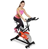 Miweba Sports Profi Indoor Cycling Bike MS400 Ergometer Heimtrainer - App-Steuerung - 22 Kg Schwungmasse - Pulsgurt
