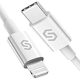 Syncwire USB C auf Lightning Kabel, 1m/3.3ft [Apple MFi Zertifiziert] Typ C Lightning Ladekabel unterstützt Power Delivery Schnellladen für Apple iPhone 11 Pro Max XS Max XS XR X 8 8 Plus und mehr