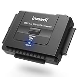 Inateck IDE/SATA zu USB 3.0 Combo Docking station Universalkonverter mit Netzschalter -2,5'' und 3,5''SATA HDD & IDE HDD-Laufwerke Konverter/ Adapter, auch unterstützt CD/DVD Laufwerke; Kompatible Windows XP/Vista/7/8/10; Mac OS 10.X