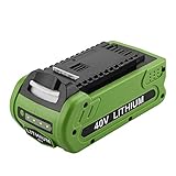 Energup 40V 2500mAh Li-ion Ersatz Akku für alle GreenWorks 40V G-MAX Werkzeuge 29462 29252 20202 22262