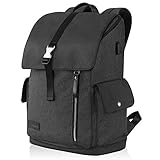 Laptop Rucksack 17,3 Zoll Sicherer Rucksack Schultasche Tagesrucksack Wasserabweisend Große Laptop Gepäck Tablet mit USB-Ladeanschluss für College/Reisen/Frauen/Männer-Schwarz MEHRWEG