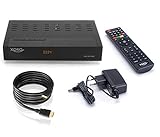 Xoro HRK 7670 Twin KIT DVB-C HD Kabelreceiver (HDTV Twin Tuner, HDMI, USB PVR Ready, 12V) schwarz, inkl. conecto® HDMI-Kabel