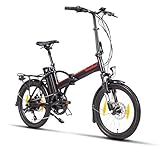 Fitifito FD20 Plus Elektrofahrrad Faltrad Klapprad E-Bike Pedelec, 48v 250w Heckmotor, 48v 13ah 624wh Cells-Litium Akku, 6061 Aluminium Rahmen