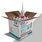 Ramsauer 450 Sanitär 1K Silikon Dichtstoff, 20 Stück im Karton (Seidengrau)