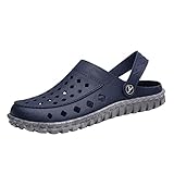 HEETEY Herren Damen Sportschuhe Laufschuhe, Flache Strandschuhe der Sommer-Freizeit-Männer Meer rutschfeste atmungsaktive Lochschuh Hausschuhe Strandschuhe Sandalen