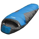 Mumienschlafsack Explorer Comfort XL Schlafsack Extrem -23 Grad Koppelbar (Links)