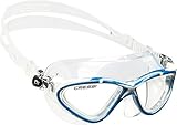 Cressi Unisex Schwimmbrille Planet, klar/blau/weiß, one size, DE202620