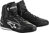 Alpinestars Motorradschuhe, Motorradstiefel kurz Faster 3 Schuh schwarz 43, Herren, Sportler, Sommer, Leder/Textil