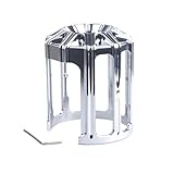 B Blesiya Chrom Motorrad Aluminiumlegierung Ölfilter Abdeckung Kühlergrill Styling für