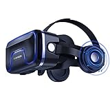 VR-Headset, Virtual-Reality-Headset, VR-Brille, VR-Brille für 3D-VR-Videospiele, kompatibel mit iPh 7/7+/6S/6+/6/5, Samsung, Huawei, Google, Moto und alle Android-Smartphones