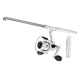 Lixada Angelrute Aluminium Pocket Pen Rod Fishing Mini Teleskop Angelrute Pole + Aufroller