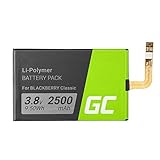 Green Cell BPCLS00001B Handy Akku für Blackberry Classic Q20 | Li-Polymer Zellen | 2500 mAh 3.8V | Ersatz Smartphone Batterie | Markenakku | Volle Kompatibilität | Reale Kapazität | ohne Memory-Effekt