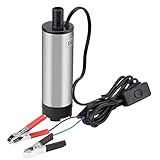 DC 12V 51mm Ölpumpe Wasser Pumpe Tauchpumpe aus Edelstahl Dieselpumpe Wasserpumpe Treibstoff Transfer Zigarettenanzünder für Auto KFZ Caravan Marine Boot