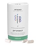 ahead PROTECT I Kulturen-Komplex mit 18 Bakterien-Stämmen + Inulin - 90 Darmbakterien Kapseln hochdosiert für die Darmflora - mit Zink fürs Immunsystem* - magensaftresistent & vegan