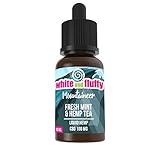 100mg Liquid Aroma - White and Fluffy® Mountaineer -'FRESH MINT & HEMP TEA' PREMIUM Liquid ohne Nikotin • PG VG Terpene Liquid 10ml nikotinfrei - Test-Note 1,2