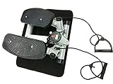 Style home Mini Stepper Powerful Fitness Hometrainer incl. Traningsbänder Display (Grau)