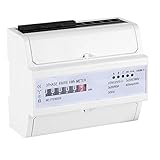 Multifunktions Drehstromzähler hutschiene, XTM1250S-U Digitales 3 Phasen 4 Draht KWh Meter DIN Schienen 6-Stelliges Stromzähler 20 (80) A