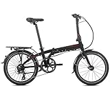 Tern Faltrad Link C8 Fahrrad 8 Gang 20 Zoll Alu Kettenschaltung Shimano Ständer Gepäckträger, CB19PFCO03HDR, Farbe Schwarz