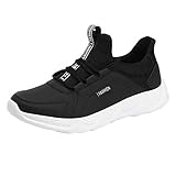 HEETEY Mode Herren Mesh atmungsaktiv tragbare Outdoor leichte Sportschuhe Laufschuhe Air Atmungsaktiv Turnschuhe Schnürer Leichte Stoßfest Mode Sportschuhe Leichtgewichts Laufschuhe Freizeit Schuhe