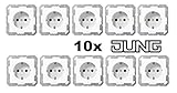 JUNG AS 500 Alpinweiß 10er Set (Steckdose)