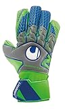 uhlsport TENSIONGREEN Soft SF Torwarthandschuhe, Dark grau Melange/Fluo grün, 7