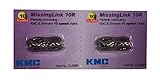 KMC Original fehlende Glieder, 10 Gänge, CL559R, für KMC & Shimano, silberfarben, 2 Sets