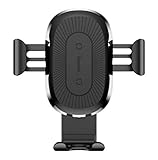 Baseus Wireless Charger Auto, Qi Auto Handyhalterung, Lüftung Kfz Induktive Ladestation, Schnellladegerät für iPhone XR/XS/XS Max/X/8/8Plus, Galaxy Note 9/S9/S8/Note 8 und andere Qi-fähige Handys