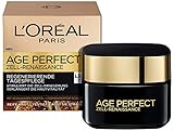 L'Oréal Paris Tagespflege, Age Perfect Zell Renaissance, Anti-Aging Gesichtspflege, Kraft und Vitalität, Für reife Haut, Mit schwarzem Trüffel und fermentiertem Schwarztee, LSF 15, 50 ml