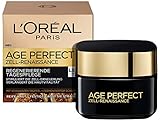 L'Oréal Paris Tagespflege, Age Perfect Zell Renaissance, Anti-Aging Gesichtspflege, Kraft und Vitalität, Für reife Haut, Mit schwarzem Trüffel und fermentiertem Schwarztee, LSF 15, 50 ml