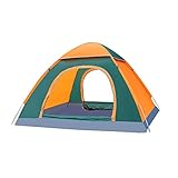 ONEVER 1-4 Mann Person Familienzelt, Automatisches Pop-Up-Zelt Camping Wasserdichter Unterschlupf Wandern Wild Beach Zelt - einfaches offenes Zelt Outdoor Camping Camping Zelt - Zufällige Farbe
