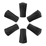 Micgeek 10 Stück Wanderstöcke, Spazierstock Gummispitzen, rutschfeste Wanderstöcke, Für Wanderstöcke, Trekkingstöcke, Spazierstöcke, Zubehörplatte und Gummipufferset