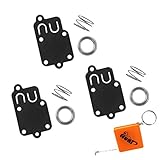HURI 3x Vergaser Reparatursatz Membran Dichtung Satz Ersetzt Briggs & Stratton 270026, 272538, 272538S, 272637, 4157, 4168, 5021, 5021A, 5021B, 5021C, 5021D, 5021H