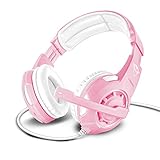 Trust Gaming Headset GXT 310P mit Mikrofon für PS4, PS5, PC, Nintendo Switch, Xbox Series X, Xbox One - Radius Kabelgebundene Gaming-Kopfhörer mit Verstellbares Mikrofon und Kopfbügel - Rosa