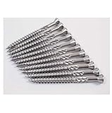 Meisterling Terrassenschrauben 6x100 mm 200 Stück (010010000051) CUT Spitze 90° Linsen Senkkopf mit Torx 2/3 Grobgewinde VA Edelstahl