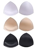 eBoot BH Pads Bikinis Pad Bra Einlagen Push- up Pad, 3 Farben, Dreieckige Form, 3 Paare