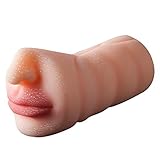 Männlicher Masturbator Dual Channel Penis Training Requisiten Oralsex Masturbating Cup