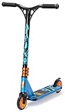 STAR SCOOTER Pro Sport Freestyle Stunt Scooter Kickscooter Roller Mini für Kinder ab 5 Jahre | 110mm Einsteiger/Fortgeschritten Stuntscooter Alu HIC Kompression | Blau