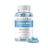 Hyaluronsäure Kapseln 400mg hochdosiert - 100 Stück (über 3 Monate) Hyaluron 500-700 kDa Zink, Vitamin C und Vitamin B12 - Weltneuheit Spirulina Kapseln, Blaualge - 100% Laborgeprüft & Vegan