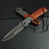 NedFoss Knife Außen Klappmesser DA52, Outdoor Klappmesser Survival Messer Einhandmesser, Scharfes Edelstahl Klinge Überlebensmesser, Gut Einhandmesser Gürtelmesser Campingmesser (DA52)
