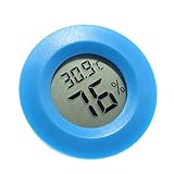 Mini Praktische Digitale Indoor Thermometer, Mini-Digital-Innen-Rund Runde Thermometer Hygrometer Temperatur-Und Feuchtigkeitsmessgerät LCD-Display