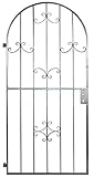 Gartentor Saturn Rundbogen Metalltor Gartenpforte Gartentür verzinkt 1990x960 mm
