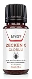 PHARMA HEALTH Zecken X Globuli | radionisch informiert | 100% natürlich | für Haustiere (Hund, Katze) | 10g