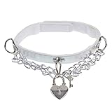 AMAZING1 Sträflingskostüm Jailbird, Choker, Kette mit Schloss und Schlüssel, Gefangenene