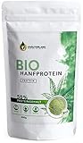 Kräuterland - Bio Hanfprotein Pulver 500g - 100% rein pflanzliches Protein, vegan, glutenfrei, laborgeprüft - hoher Proteingehalt von 50% - ideal für Sportler(500g)