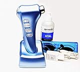 gesicht massagegerät 3 MHz für Körper und Gesicht Galvanic Photon Licht Massage Faltenreduzierung inkl .250g Hyaluronsäure Gel