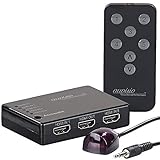auvisio HDMI Hub: 5-Fach-HDMI-Umschalter mit Fernbedienung, HDMI 1.4, bis 4K UHD (HDMI Switch mit Fernbedienung)