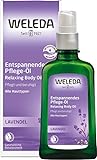 WELEDA Lavendel Entspannendes Pflege-Öl, ätherisches Naturkosmetik Massage- und Körperöl aus Lavendel zur Pflege und Entspannung für den Körper mit angenehm beruhigendem Duft (1 x 100 ml)